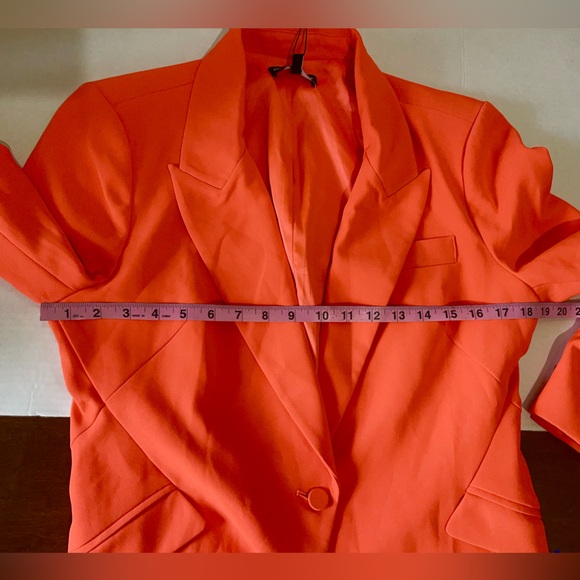 Generation Love NWT Hudson Crepe Blazer Size L Papaya Orange - Picture 10 of 13